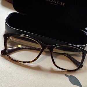 Coach Brown Tortoise Shell Eyeglasses
